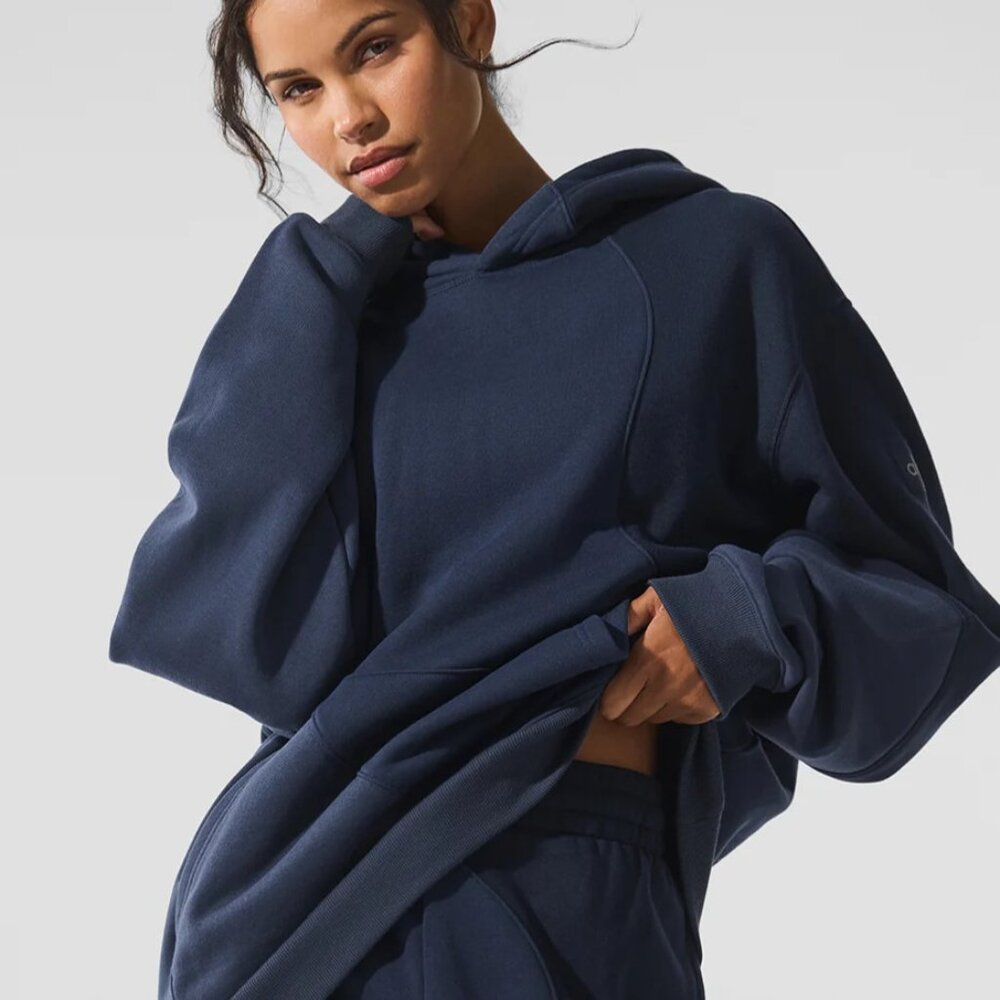 NWT ALO Make Waves Hoodie Navy Size XL